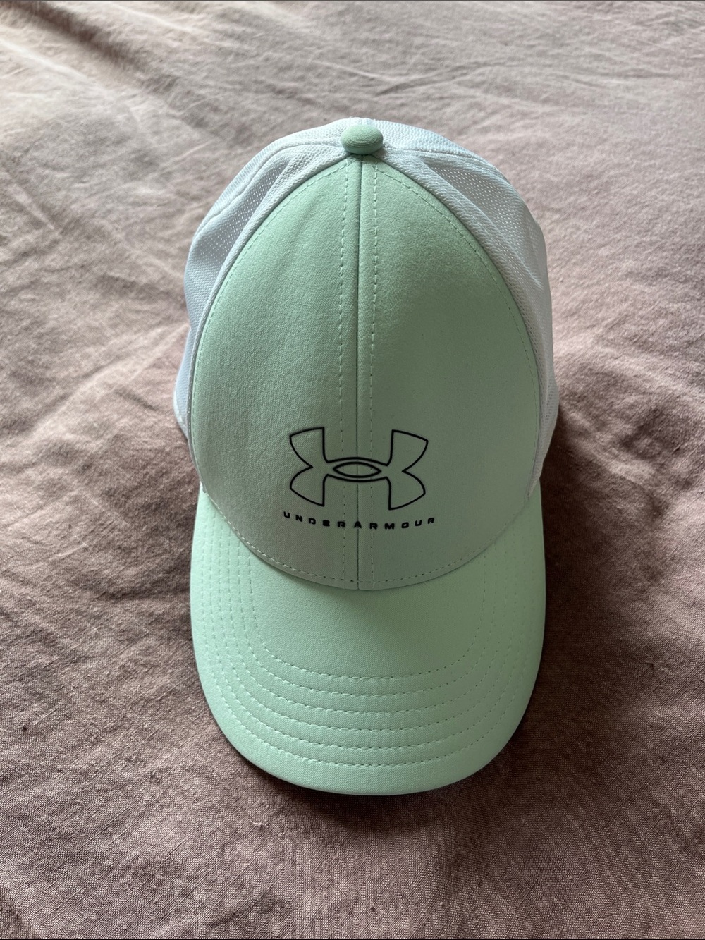 Under Armour Kids Mint Green and White Trucker Hat